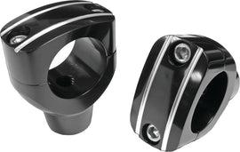 HardDrive 2-inch grooved black risers for computer hard drives, providing elevation and stability.