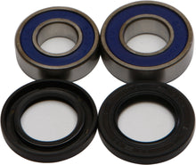 Load image into Gallery viewer, All Balls drive wheel bearing and seal kit 22-51395 with metal seals and bearings, suitable for motorcycle or vehicle wheel assembly.