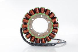 Ricks Motorsport Electric Stator 27-21127 for motorcycle electrical system, showcasing the coil and wiring components.
