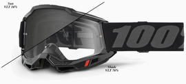 100-PERCENT Accuri 2 OTG ATV dirt bike goggles with black frame and photochromic lens for desert riding.