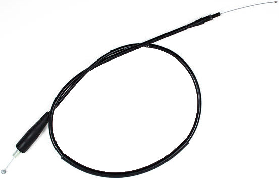 Motion Pro black vinyl throttle cable 70-5237 for motorcycle control lines, showing the cable with protective black vinyl coating.