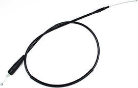 Motion Pro black vinyl throttle cable 70-5237 for motorcycle control lines, showing the cable with protective black vinyl coating.