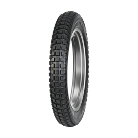 DUNLOP Geomax Trial TL01 RR motorcycle tire 120/100R18 radial with tread pattern for off-road riding.
