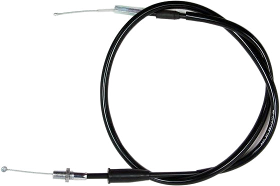 Motion Pro ATV twist throttle cable with black outer casing and metal fittings, designed for replacement on ATV models.