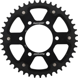 Supersprox rear stealth aluminum and steel 43-tooth street motorcycle sprocket for Kawasaki 520 black motorcycle part