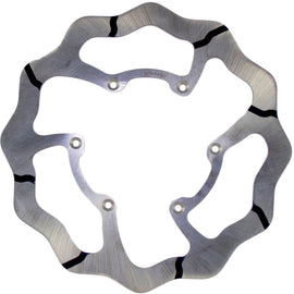 GALFER 280 Tsunami brake rotor for motorcycles, featuring ventilated design and black finish, shown on a bike wheel.