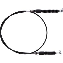 All Balls UTV shift cable with hydraulic control line, black rubber and metal fittings, designed for ATV and UTV transmission control