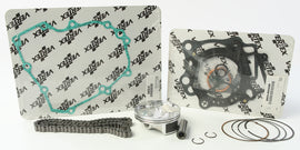 Vertex top end piston kit for 95.96/Std 12.5:1 HON engines, includes piston components and hardware.