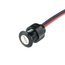 Load image into Gallery viewer, Bagger Nation Lightning Bolts white and amber LED lights on black housing, motorcycle lighting accessory.