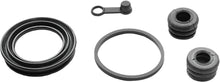 Load image into Gallery viewer, K&amp;L Brake Caliper Rebuild Kit 232-1605 for automotive brakes, shown with various rebuild components laid out.