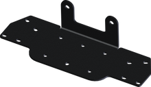 Load image into Gallery viewer, Open Trail winch mount bracket for off-road vehicles, showing durable steel construction and mounting points.