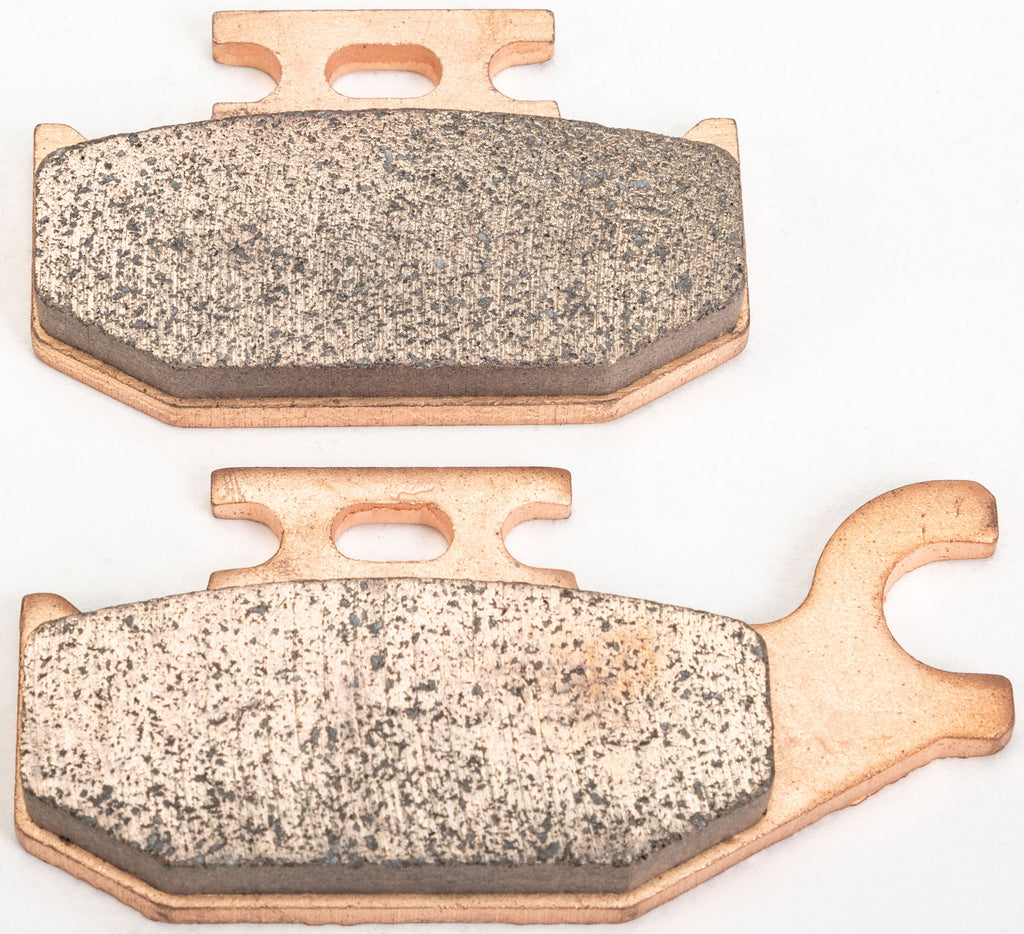 All Balls Brake Pad Kit Sintered for motorcycles, showing front and rear brake pads with metal backing plates and friction material.