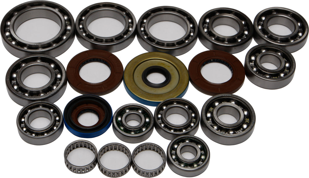 All Balls differential drive bearing and seal kit 22-52085 with various seals and bearings laid out on a white background.