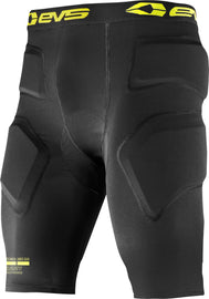 Black EVS Impact Shorts in size small, made for active sports, with durable fabric and impact protection features.