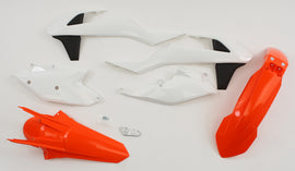 Acerbis plastic kit original 24210-75569, motorcycle replacement parts in assorted plastic pieces on a white background