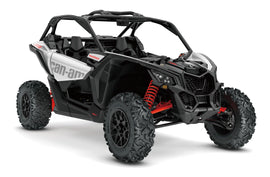 New Ray Toys 1:18 scale Can-Am Maverick X3 X Turbo Hyper Silver accessory, detailed miniature off-road vehicle model.