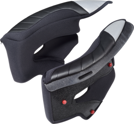SCORPION EXO Covert FX Kwikwick C liner cheek pad kit in large size for motorcycle helmet accessories, showing padded interior details.
