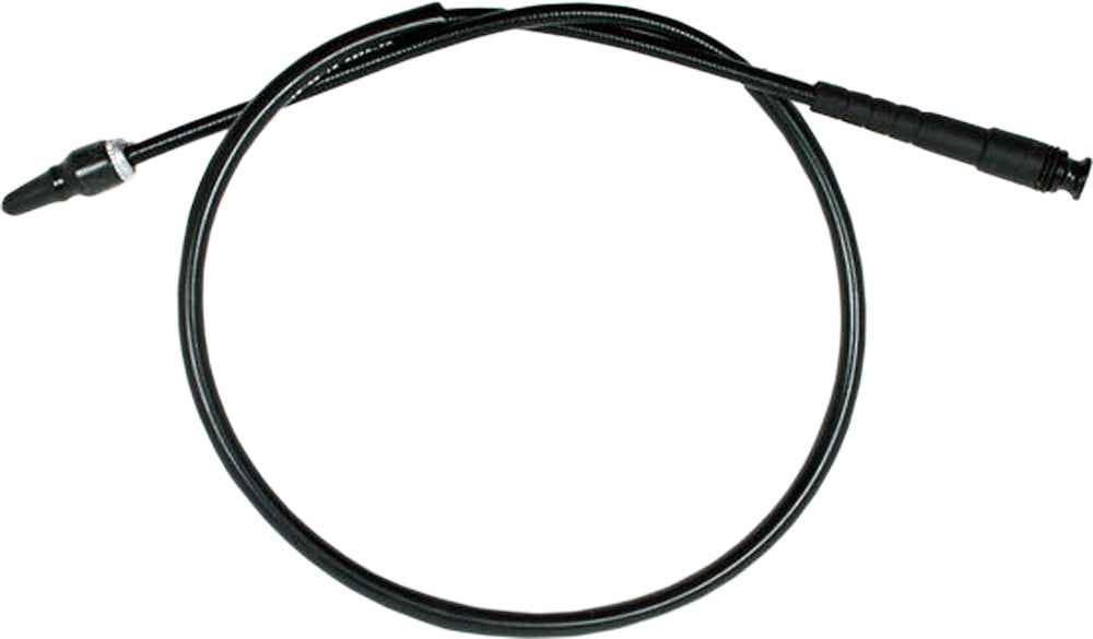 Motion Pro black vinyl speedo cable 70-2280 for motorcycle, showing the flexible control line with metal fittings