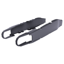 Polisport Plastics Swingarm Protectors in Nardo Grey for Sher 64-898613 motorcycle, showing the durable guard on the swingarm.