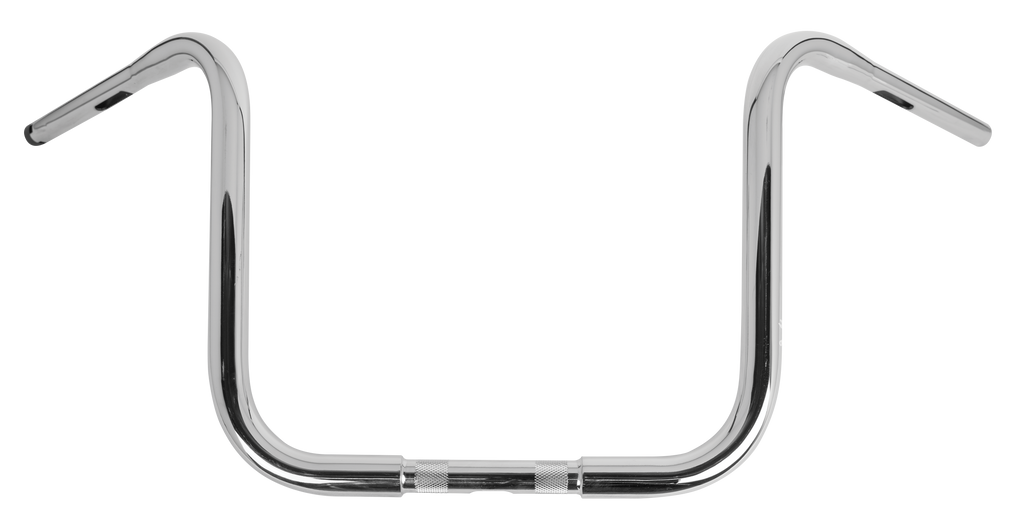 Burly Brand Gorilla Ape 16-inch chrome handlebars for motorcycles, featuring a rugged, ape-handlebar design and polished finish.