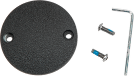 HardDrive engine point cover in wrinkle black for M8 models, part number 820-51902, showing detailed close-up.