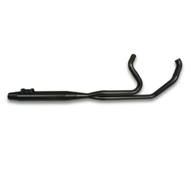 Sawicki Speed Shop full black M8 exhaust muffler with cannon design, featuring intermediate model for motorcycle or vehicle.