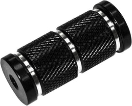 HardDrive Retro Black Shift and Brake Peg for motorcycle foot controls, with a sleek black finish and vintage style.