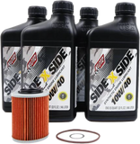 Klotz Oil - Sidexside Oil Change Kit 10w40 /W Oil Filter Can - 842-0104