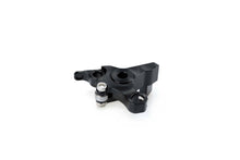 Load image into Gallery viewer, Black PUIG lever adapter clutch lever for motorcycle, shown in close-up with mounting features visible.
