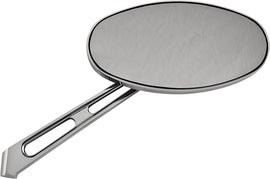 HardDrive Chrome 6-inch oval right side mirror for trucks, featuring a smooth oval shape and durable construction.