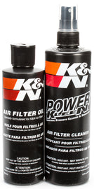 K&N Filter Care Service Kit 12/Case with cleaning and re-oiling chemicals for air filters, brand-specific maintenance products