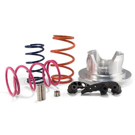 Dynojet Research clutch kit with multiple clutch plates and springs for motorcycle clutch replacement, shown in the image.