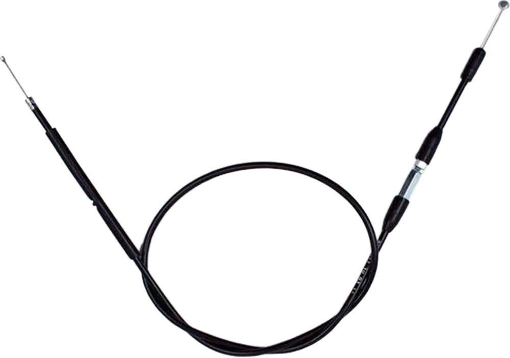 Motion Pro black vinyl hot start cable for hydraulic control lines, 70-2417, with detailed fittings and flexible construction.