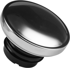 HardDrive ratchet gas cap in chrome, model 820-52442, designed for secure fuel tank closure on vehicles.