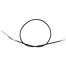 All Balls rear hand brake cable 24-54076 for motorcycle, featuring durable control line with connectors and protective casing.
