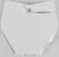 Front Number Plate White