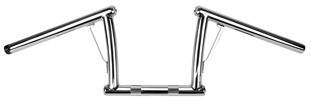 Burly Brand Viejo Cito 8-inch chrome handlebar with 1-inch diameter, designed for motorcycle customization.