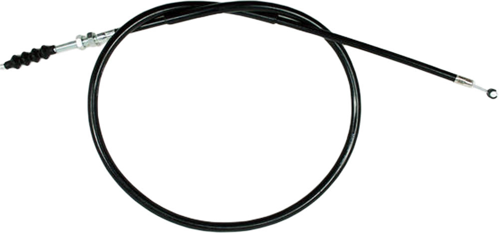 Motion Pro black vinyl clutch cable 70-2224 for motorcycle, showing the durable cable with protective black vinyl coating.