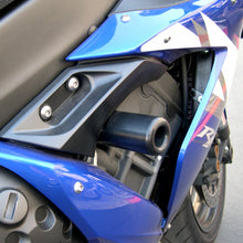 Load image into Gallery viewer, Black Shogun Industries Frame Sliders for motorcycle body protection, featuring durable mounting hardware and sleek design.