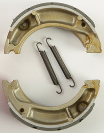 EBC Motorcycle Brakes grooved brake shoes, 323g, designed for enhanced stopping power and durability in motorcycle braking systems.