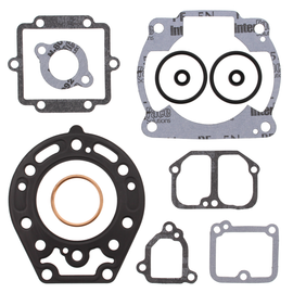 Vertex Top End Gaskets 681-0445 set showing multiple gaskets and seals for engine top end repair, detailed close-up view.