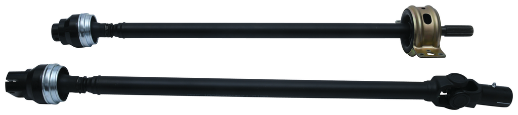 All Balls drive prop shaft 531-5010 showing the metal shaft and universal joints for vehicle drivetrain replacement