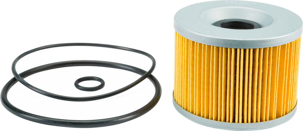 Fire Power FP Oil Filter 401 841-9512 showing a close-up of the black oil filter with metal threading for automotive use.