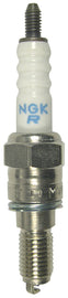 NGK Spark Plug #5869/10 2-ER9EH with metal shell and ceramic insulator for automotive engine ignition system.