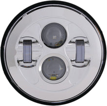 Load image into Gallery viewer, Pathfinder high-definition 7-inch LED headlight in chrome finish, designed for vehicle illumination and enhanced visibility.