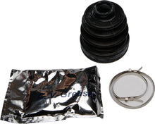 Load image into Gallery viewer, All Balls CV Boot Kit 21-95024 drive shaft boot with clamps and grease for vehicle repair, showing the assembled boot and accessories.