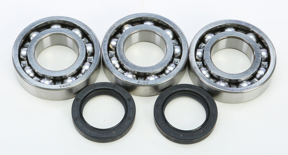 All Balls engine crankshaft bearing and seal kit with multiple seals and bearings for motorcycle or small engine repair.