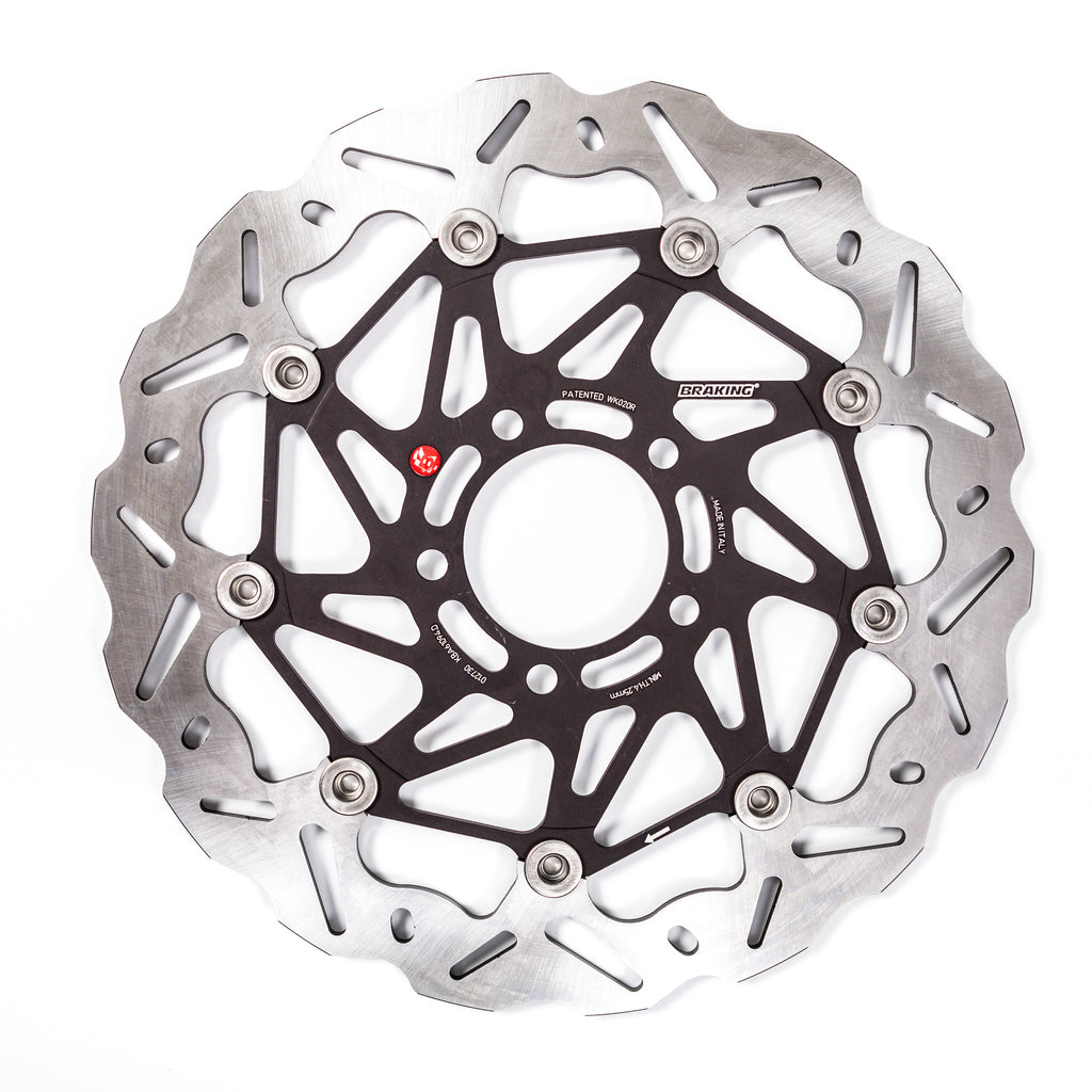 Braking Sk2 right directional rotor for brakes, with detailed design, part number 32-6120R, shown from an angled view.