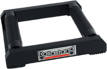 Load image into Gallery viewer, Hardline Rollastand Cruiser 25-2021 stand for gym equipment with adjustable supports and sturdy metal construction.