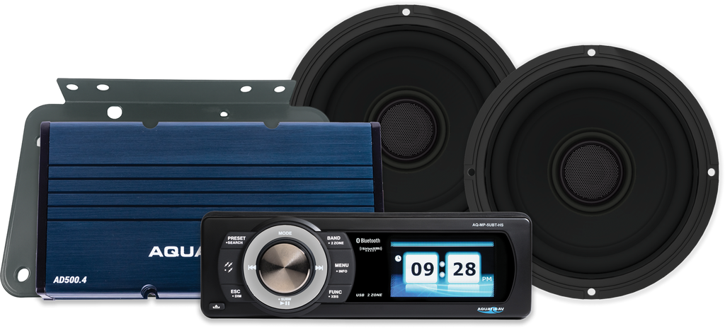 Aquatic AV Ultra Classic Package Fltr 98-13 for audio and visual communication systems, shown in a detailed technical image.